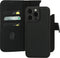 Mobiparts - Leather 2 in 1 Wallet Case - Uitneembare backcover MagSafe geschikt - Zwart