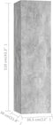 vidaXL - Tv-meubels - 2 - st - 30,5x30x110 - cm - bewerkt - hout - betongrijs
