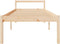 vidaXL - Seniorenbed - massief - grenenhout - wit - 75x190 - cm - Small - Single
