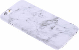 Apple iPhone 6/6s - Design Hardcase Backcover - Marmerprint - Wit