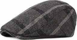 Torino 1972 Flat Cap – One Size – Donkergrijs