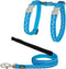 Cat Harness Red Dingo Style Turquoise Star White Strap