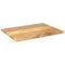 Tafelblad rechthoekig 80x50x3,8 cm massief mangohout
