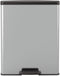 Curver Decobin - Prullenbak - 65L - Soft-Close - Zilver Metallic