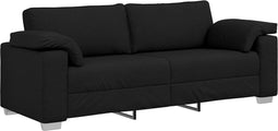 vidaXL - 3-Zitsbank - Zwart - 178 - cm - Stof
