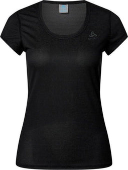 ODLO BL TOP Crew neck s/s ACTIVE F-DRY LIGHT - snel droog - zwart - Maat XL