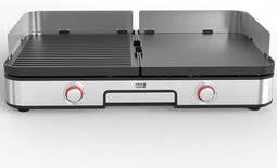 LEBENLANG Elektrische Tafelgrill - 2400W - Twist & Grill Duo technologie