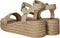 Tamaris Raffia Sandalen - Platte sandalen - Touch-it binnenzool - Beige
