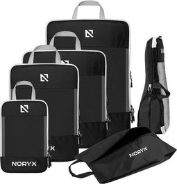 Noryx Packing Cubes - 6-delige Set - Compressierits - Koffer & Backpack Organizer (6 stuks)