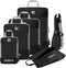 Noryx Packing Cubes - 6-delige Set - Compressierits - Koffer & Backpack Organizer (6 stuks)