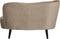 WOOOD Sara Loungefauteuil Links - Velvet - Khaki - 71x112x81