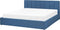 DREUX - Bed met opbergruimte - Blauw - 180 x 200 cm - Polyester