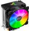 Jonsbo CR-1200 - Processorkoeler - 2x Heatpipes - Max. luchtstroom 61.164m³/h - Geluidssterkte 30,5dB(A) - Diameter fan 92mm