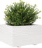 vidaXL - Plantenbak - 80x80x49,5 - cm - massief - grenenhout - wit