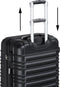 Trolley Reiskofferset Rome - 4-delig - Hardcase - Zwart - ABS