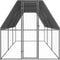 vidaXL - Kippenhok - 2x6x2 - m - gegalvaniseerd - staal
