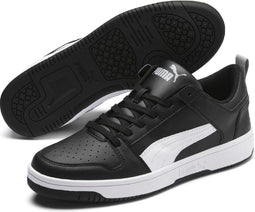 PUMA Rebound LayUp Lo SL - Unisex Sneakers - Maat 42.5 - Puma Black-Puma White-High Rise
