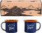 Gentlemen’s Hardware Retro Emaille Espresso Mokken Set van 2 Donkerblauw