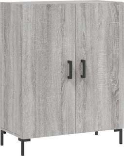 vidaXL - Dressoir - 69,5x34x90 - cm - bewerkt - hout - grijs - sonoma - eikenkleurig