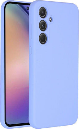 Accezz Samsung Galaxy A55 (5G) - Liquid Silicone Backcover - Schokabsorberend - Paars