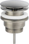 Ben Fixed - Wastafelplug - Niet-afsluitbaar - RVS - Diameter 6,3 cm