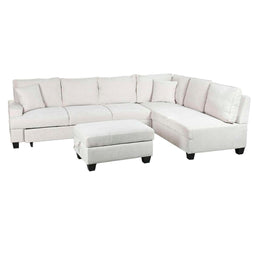 Slaapbank Home ESPRIT Beige Modern 285 x 260 x 90 cm