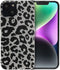 iMoshion Hoesje Geschikt voor iPhone 14 Hoesje Siliconen - iMoshion Design hoesje - Meerkleurig / Leopard Transparent