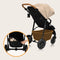 Lionelo Natt - Wandelwagen - Geschikt voor kinderen tot 22 kg - XXL Luifel met UPF50+ - Beige