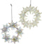 5.3 inch Acrylic Snowflake Wreath Orn 2/Asstd. 13,462x1,4986x13,462...