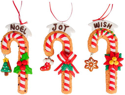 5.4 inch -5.6 inch H Clay Dough Candy Cane Orna X 3. 5x5x10 cm kers...
