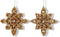 5.5 inch Snowflake Orna X 2. I 5x5x10 cm kerstornament