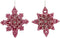 5.5 inch Snowflake Orna X 2. II 5x5x10 cm kerstornament