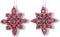 5.5 inch Snowflake Orna X 2. II 5x5x10 cm kerstornament