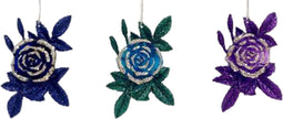 5.9 inch Rose Orna X 3. 5x5x10 cm kerstornament