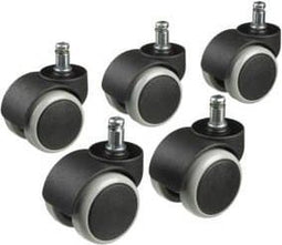 5 bureaustoel wielen zachte en harde ondergrond