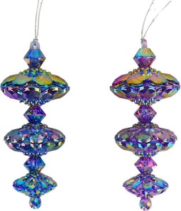 5 inch Finial Orna X 2. 5x5x10 cm kerstornament