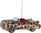 5 inch Leopard Print Glass Car Orn 12,7x5,715x4,445 cm kerstornament
