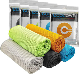 5-Pack Verkoelende Fitness Handdoeken - Lichtgewicht en Snelkoelend voor Sport en Buiten