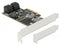 5 Port Sata PCI Express X4 -kaart - FORM -factor met lage profiel