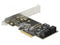 5 Port Sata PCI Express X4 -kaart - FORM -factor met lage profiel
