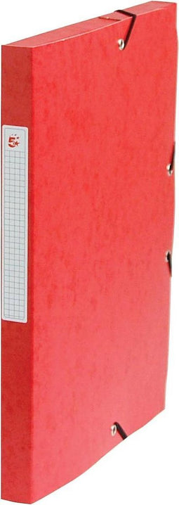 5 Star elastobox rug van 25 cm rood