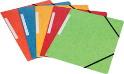 5 Star elastomap 3 kleppen, geassorteerde kleuren, pak van 10