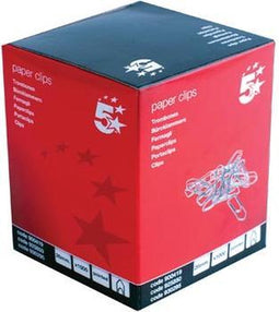 5 Star papierklemmen 26 mm gepunt doos van 1000 stuks