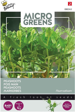 5 stuks - Buzzy - Microgreens Peashoots