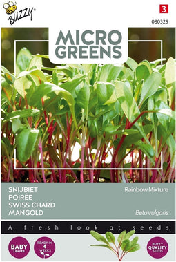 5 stuks - Buzzy - Microgreens Snijbiet gemengd