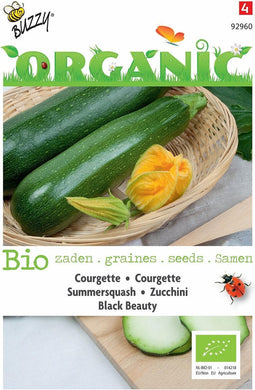 5 stuks - Buzzy - Organic Courgette Black Beauty (Skal 14725)