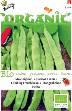 5 stuks - Buzzy - Organic Stoksnijbonen Helda (Skal 14275)