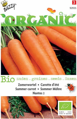 5 stuks - Buzzy - Organic Zomerwortelen Nantes 2 (Skal 14725)