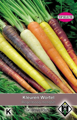 5 stuks Kleuren wortel, Daucus carota Regenboog Mengsel F1 Van Hemert & Co
