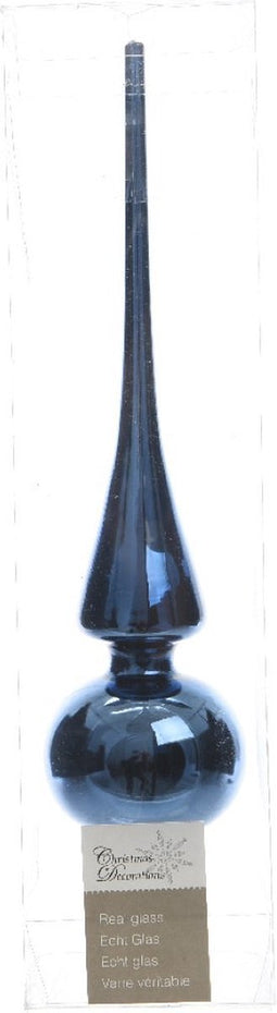 5 stuks piek glas glans diameter 6x26cm nacht blauw KSD